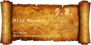 Vild Marcell névjegykártya